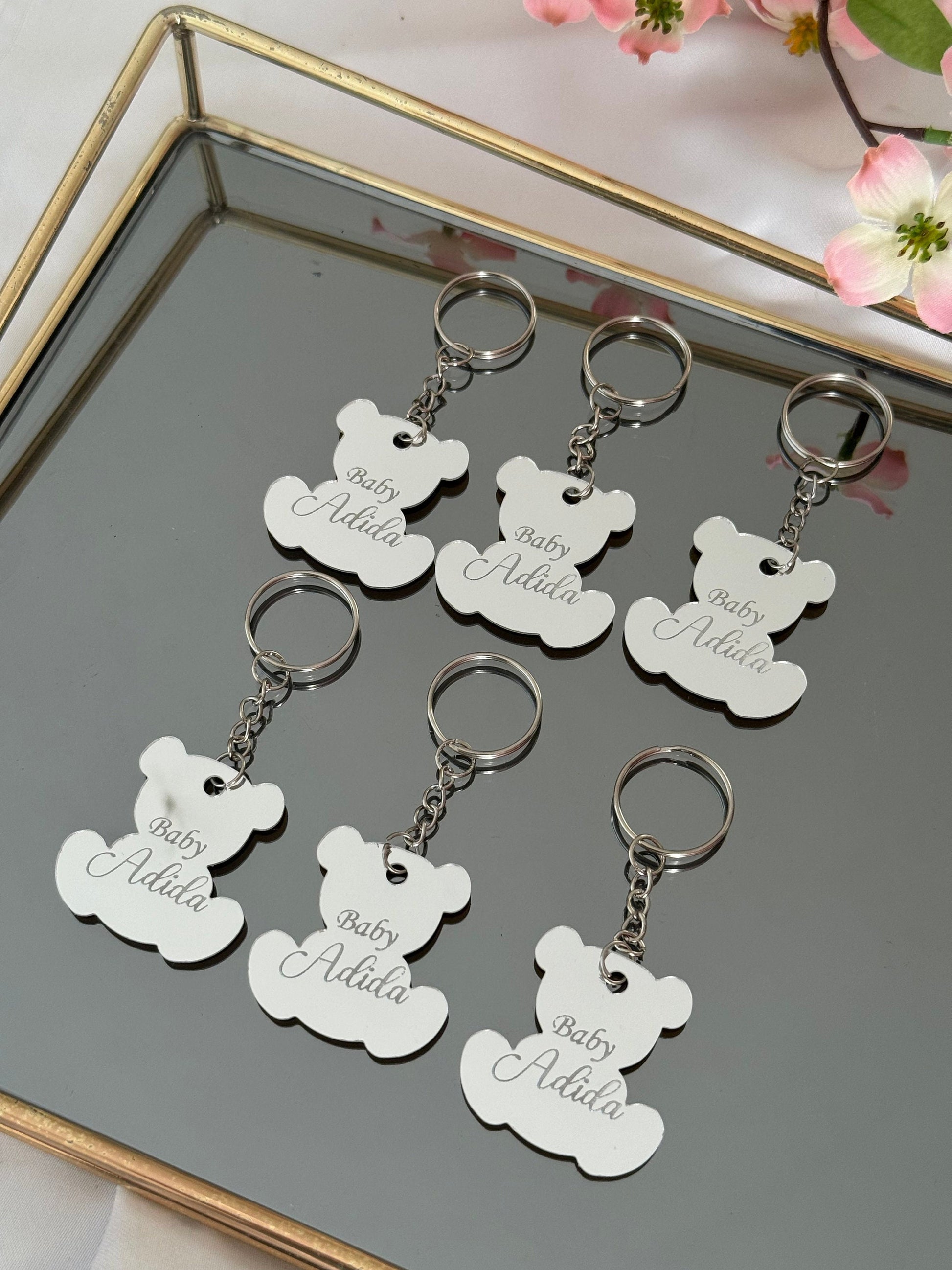 baby shower keychain gifts