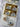 Wedding fridge magnet favors with gold boxes