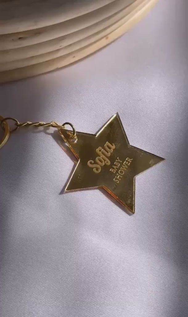Baby shower gold star gifts | Baby shower silver star favors | Party star favors | Party acrylic star gifts | Birthday star gifts for guests