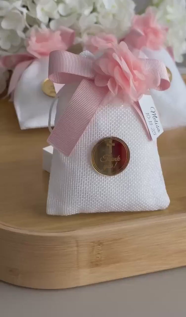 Baby shower pouch favors | Party pouch favors | Party pouch gifts | Sweet 16 gifts | Baptism favors | Lavender pouch favor | Thank you gifts