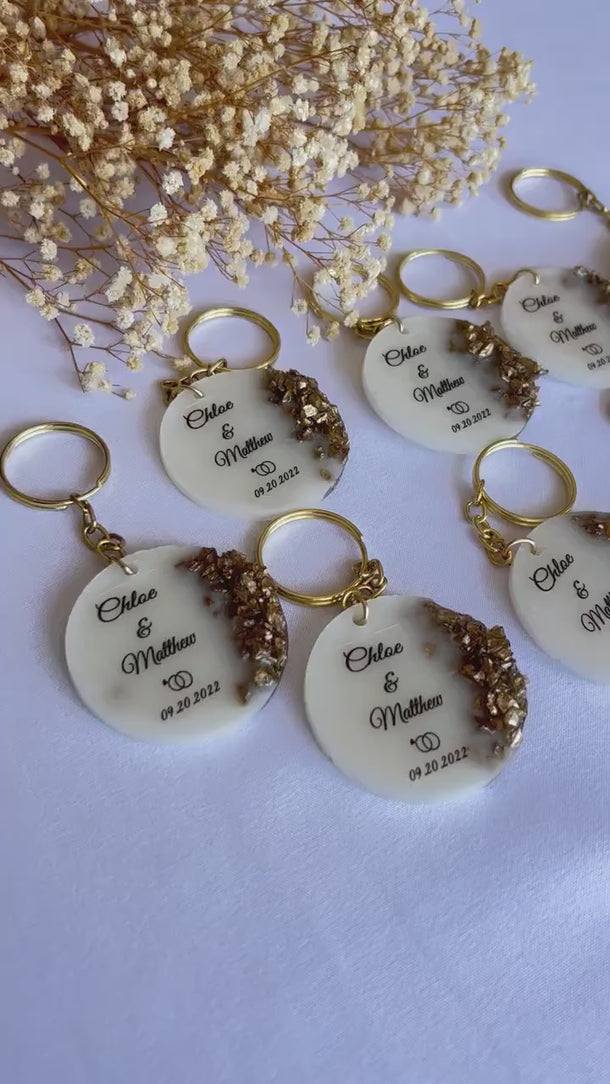 Bridal Shower Keychain Favors | Wedding Keychain Gifts  | Baby Shower Favors | Bridesmaid Gifts for Guests | Party Favors in Bulk