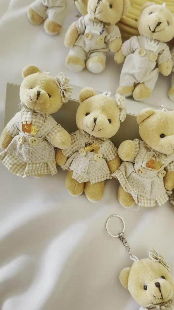 Teddy bear keychain favors | Baby shower keychain gifts | Toy baby shower favors | Keychain party favors in bulk | Party favors for guests