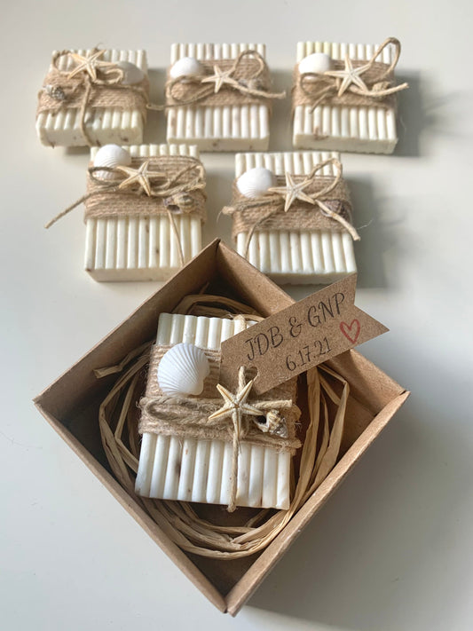Unique Baby Shower Favors | Wedding Favors | Mini soap favors | Baby Shower Gifts | Starfish & Seashells Soap Favors | Engagement gifts