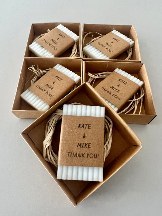 Unique wedding favor for guests | Mini soap favors | Unique baby shower favors | White soap favors | Engagement gifts | Soap party favors