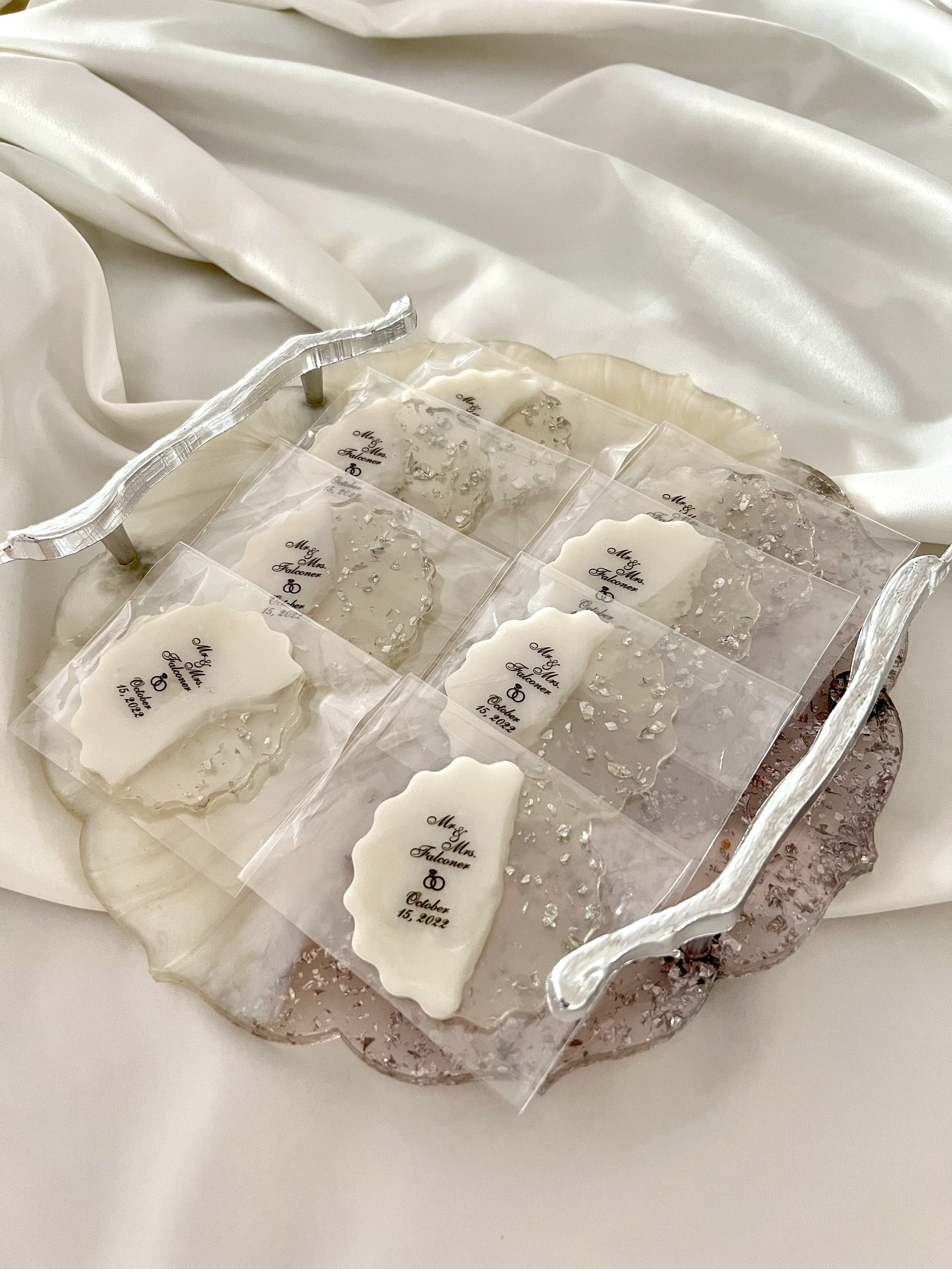 Wedding favors with unique tray | Bridal shower favors | Bridal shower gifts | Party favors in bulk | Wedding favors for guests