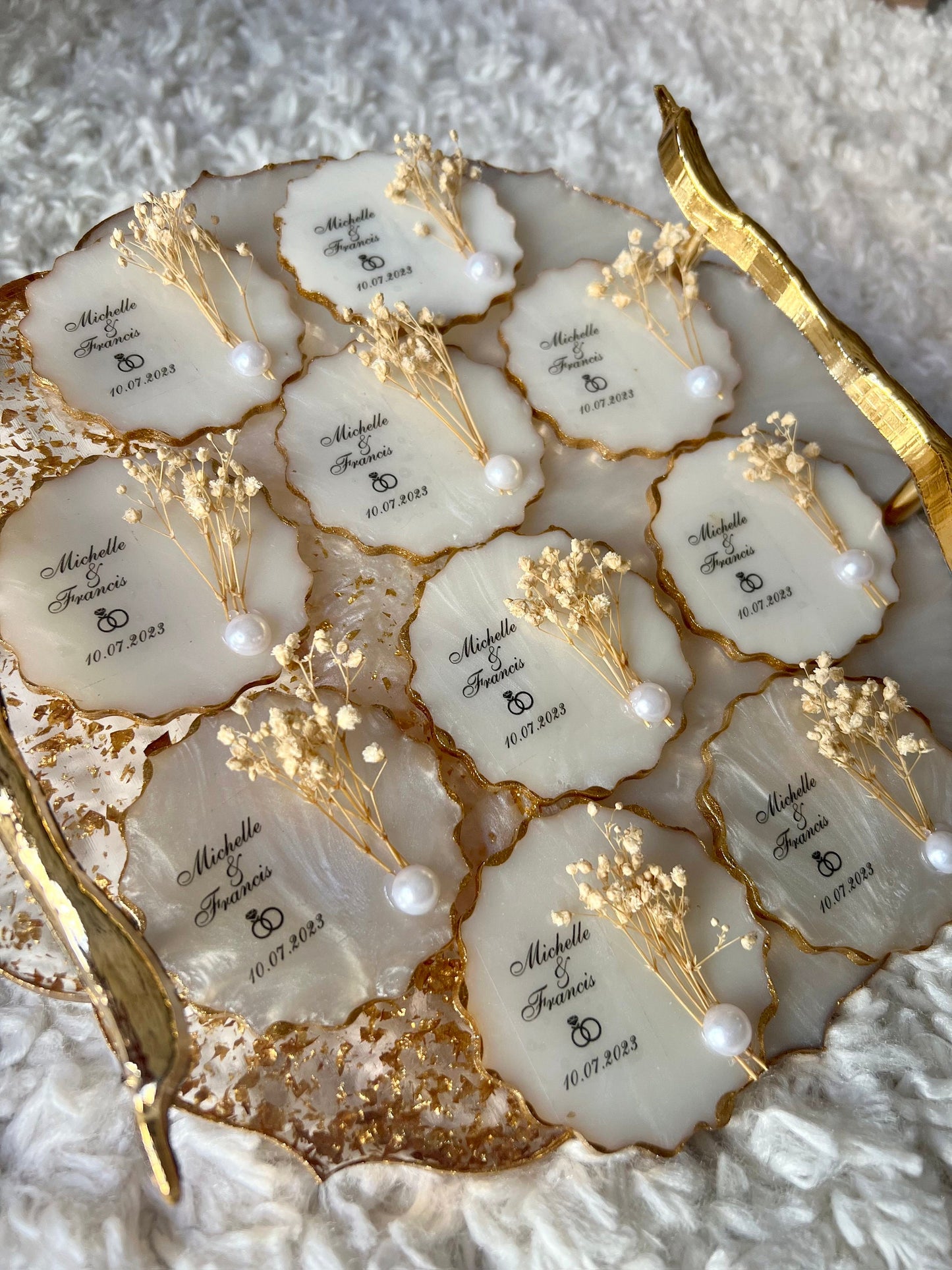 Magnet Epoxy Wedding Gifts | Epoxy Wedding Favors | Unique Wedding Favors | Party Shower Favors for Guests | Party Favors in Bulk